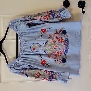 Embroidered top